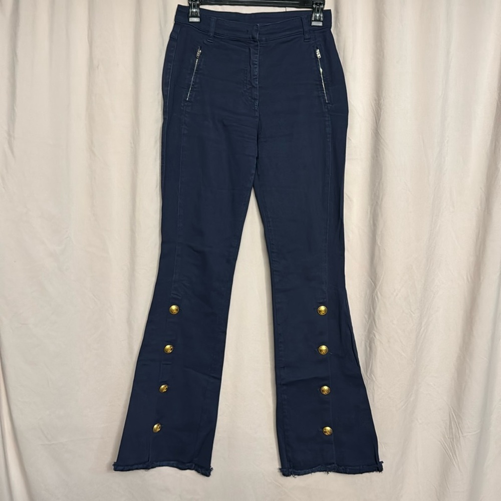 PINKO High-rise Boot Cut Jeans, Size 27, Color Navy Blue